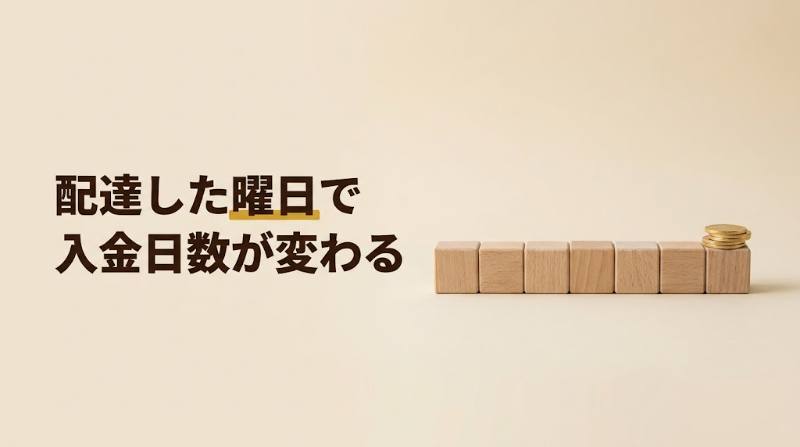 【Uber Eats配達員の給料日はいつ？】月曜締め→火〜水曜に振込｜配達した曜日別の入金日と出前館(月2回)との比較 - H2-02
