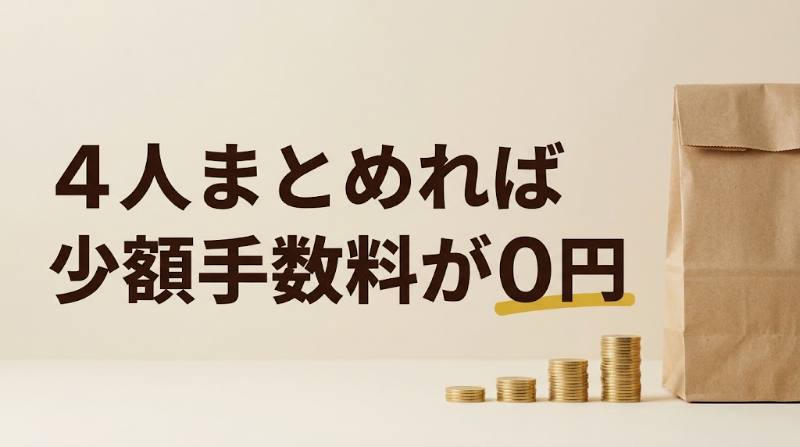 【Uber Eats(ウーバーイーツ)のグループ注文とは？】1人700円×4人なら少額手数料600円が0円｜割り勘のやり方と注意点 - H2-02