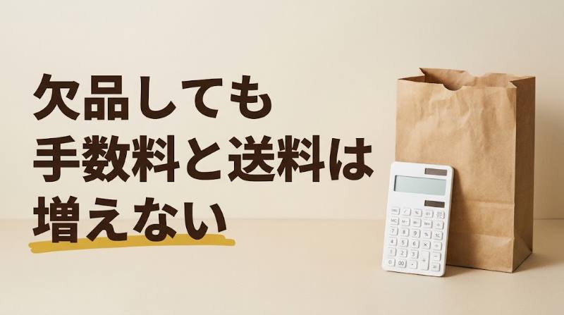 【OniGO(オニゴー)で欠品したらどうなる？】代替商品と返金の選び方｜欠品で手数料・送料は増えない仕組みを試算 - H2-03